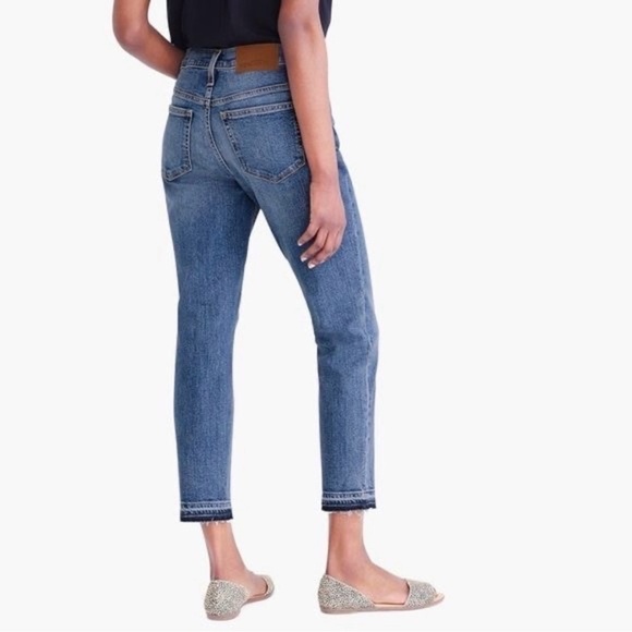 J.CREW High Waisted Slim Boyfriend Straight Leg Crop Denim Jeans - Picture 3 of 10